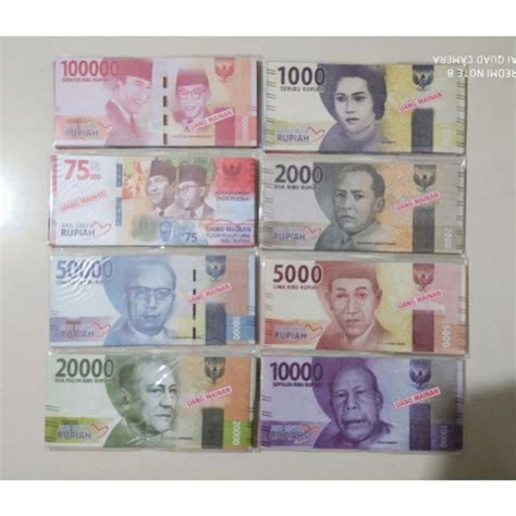 Jual Uang dollar dan rupiah mainan untuk buket Marzwa | pilih varian nominal | Shopee Indonesia