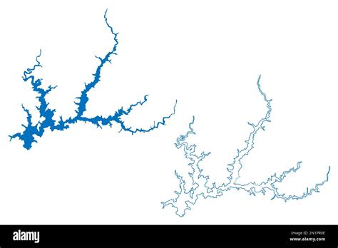 Lake shasta dam Stock Vector Images - Alamy