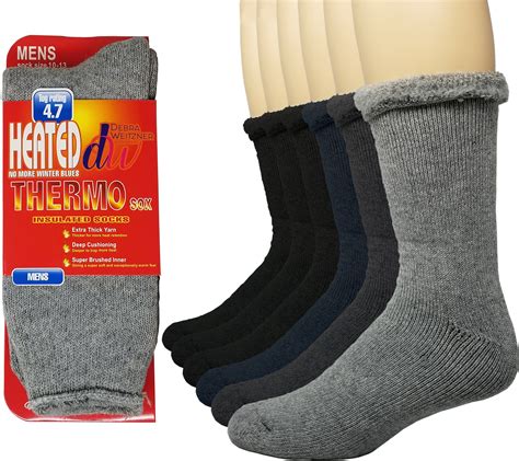 Debra Weitzner - Debra Weitzner Thermal Socks For Men and Women Heated Winter Socks Insulated ...