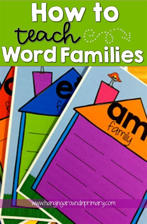 How to Teach Word Families in a Few EASY Steps | Word families ...