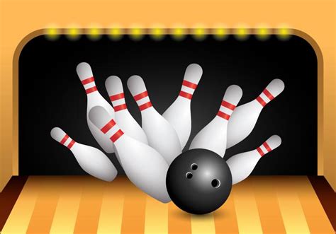 Bowling Alley Strike Vector 126681 Vector Art at Vecteezy