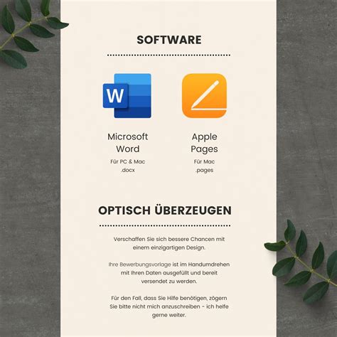 Resume Template Word & Pages, Application Template German, Cover Sheet, Resume Template ...