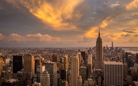 Empire State building, New York City, landscape HD wallpaper | Wallpaper Flare