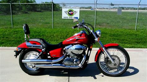 Review: 2007 Honda Shadow 750 Spirit Red with Flame Graphics - YouTube