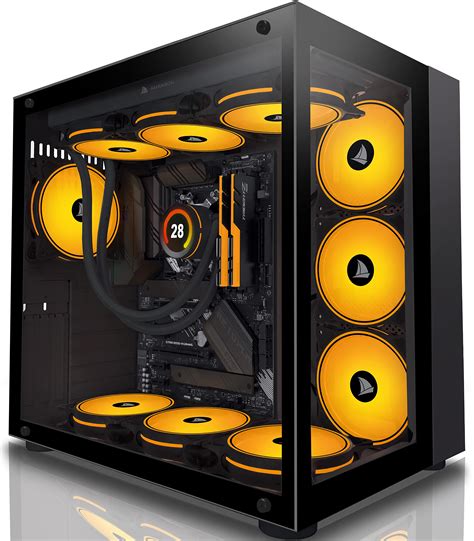 Buy AMANSON PC Case - ATX Mid Tower Tempered Glass Computer Case (Fans are not Included),H6 ...