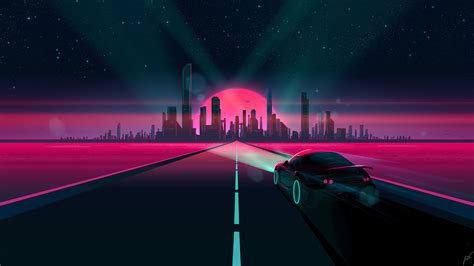 Neon City Background 1920X1080 / Retro Neon City Wallpapers Top Free ...