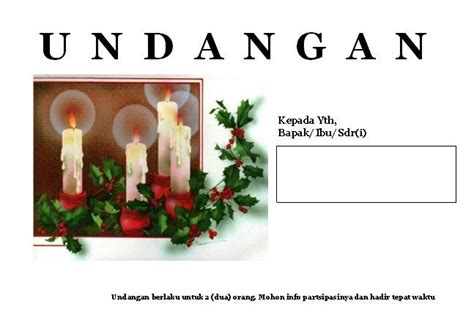 Kumpulan Desain Undangan Perayaan Natal Contoh Undangan Natal My - IMAGESEE