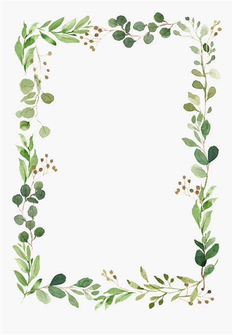 Transparent Leaf Border - Transparent Background Foliage Border, HD Png Download , Transparent ...