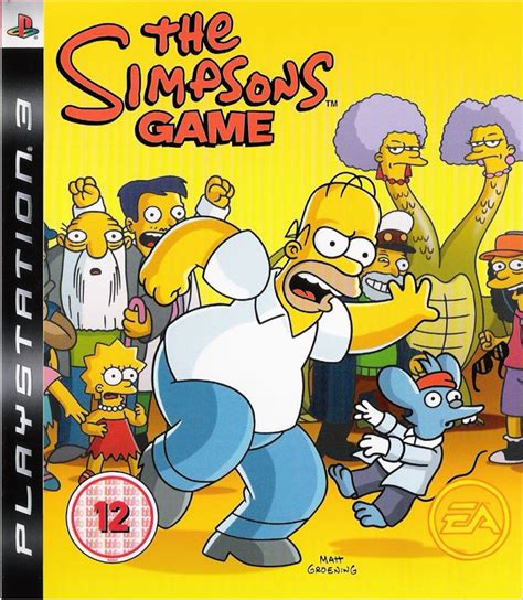 The Simpsons Game (2007) PlayStation 3 box cover art - MobyGames