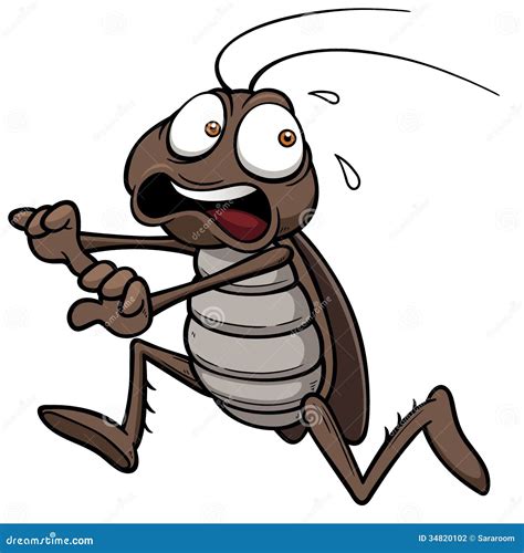 Cartoon cockroach stock vector. Image of dirty, animal - 34820102