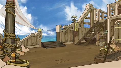 Pirate Ship Deck Background