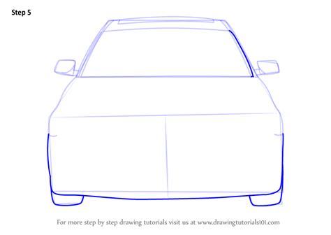 Learn How to Draw Car Front View (Cars) Step by Step : Drawing ...