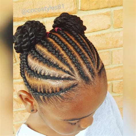 Formidable Braiding Natural Hairstyles For Kids Cool Long With Bangs ...