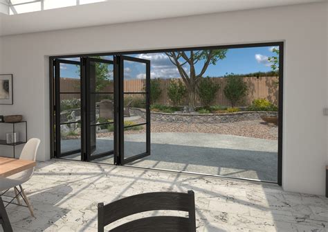 4200mm Black Heritage Aluminium Bifold Doors - 5 Right At Climadoor