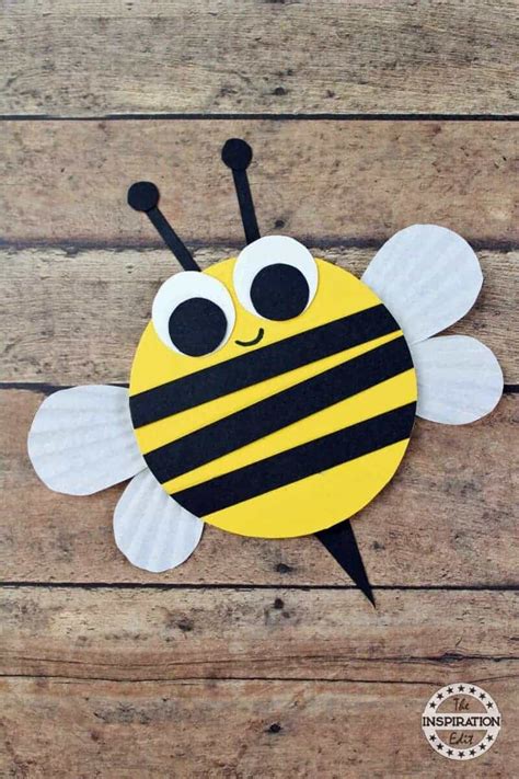 Wooden Craft Bumble Bees For Kids · The Inspiration Edit