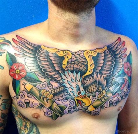 41 Realistic Eagle Tattoos On Chest - Tattoo Designs – TattoosBag.com