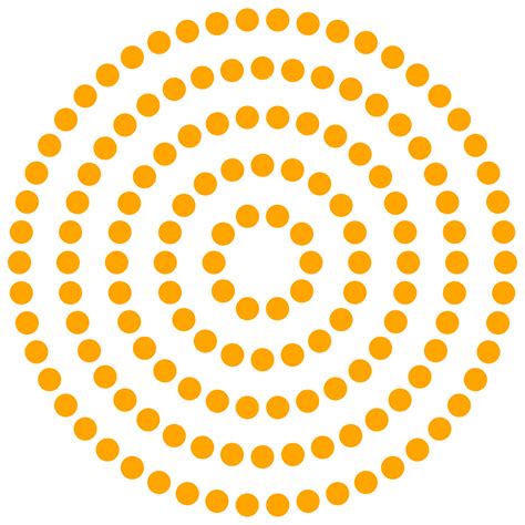 Orange On White Circle Pattern Free Stock Photo - Public Domain Pictures