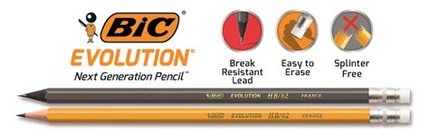 BIC Evolution Cased Pencil, #2 Lead, Yellow Barrel, 24-Count (PGEYP241-BLK) : Amazon.ca: Office ...