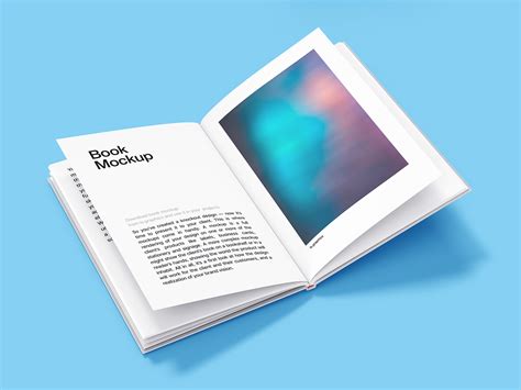 Open Hardcover Book Free Mockup — Free Mockup World