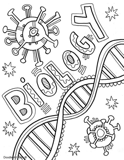 Subject Cover Pages - Classroom Doodles … | Biology projects, School book covers, Cover pages