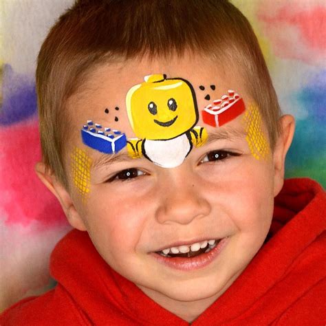 Quick and easy Lego design #oneadayinmay #lego #legofacepaint #creativefacepaint #facepainting # ...