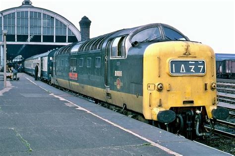 Deltic at Bank Top (1970's) | Darlington, Train pictures, Train