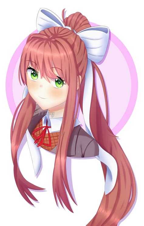 DDLC Fanart: Monika by EddieFoxy on DeviantArt