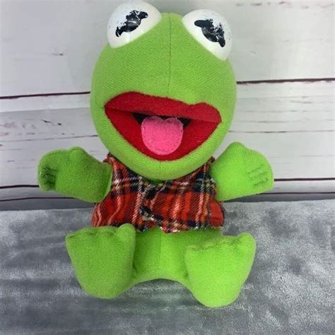 Baby Kermit The Frog Vintage 1987 Plush | Etsy