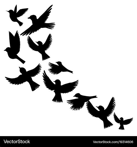 Birds Flying Silhouette