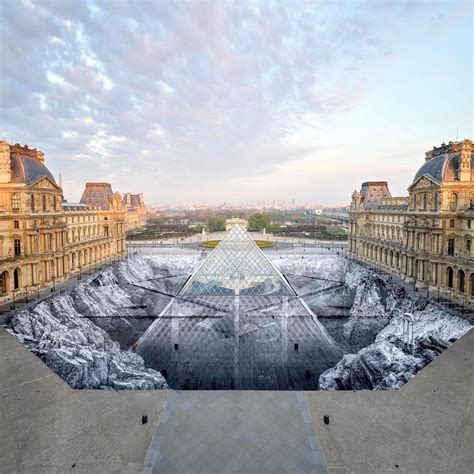 Street Artist JR Uses 2,000 Sheets of Paper to Turn The Louvre Pyramid Into an Incredible ...