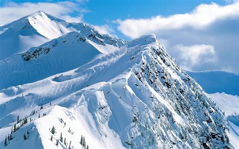 Snow Mountains Wallpaper