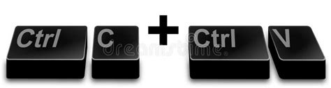 Ctrl C + Ctrl V (copy And Paste) Stock Vector - Image: 59097445