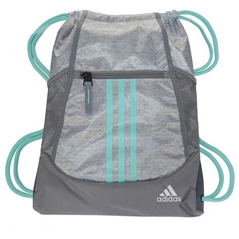 Adidas Alliance 2 Drawstring Backpack Accessories (Stone Jersey/Aqua) | Womens backpack, Nike ...