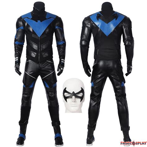 Gotham Knights Nightwing Cosplay Costume Jumpsuit Outfits Halloween Carnival Party Suit ...