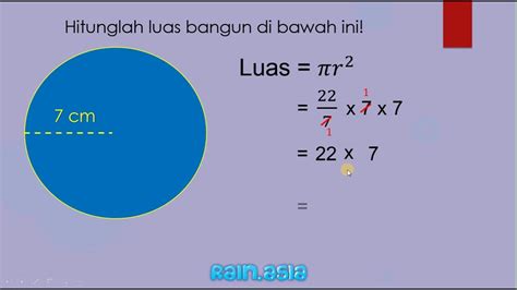 Cara Mencari Luas Lingkaran Jika Diketahui Jari Jarinya Mencari r jika diketahui luas