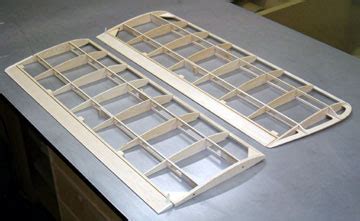 Airfield Models - Styles of Model Aircraft Wing Construction