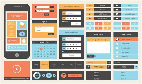 Flat Ui Design Examples