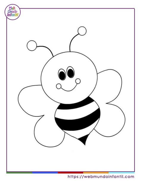 Dibujos de abejas para colorear e imprimir [GRATIS]