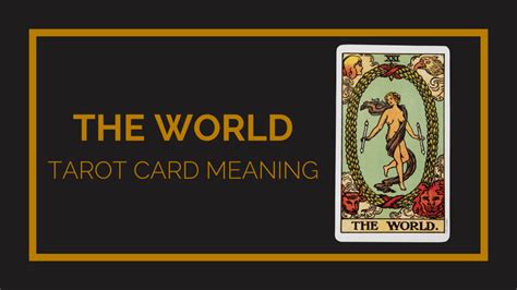 The World Tarot Card Meaning | Tarot With Gord