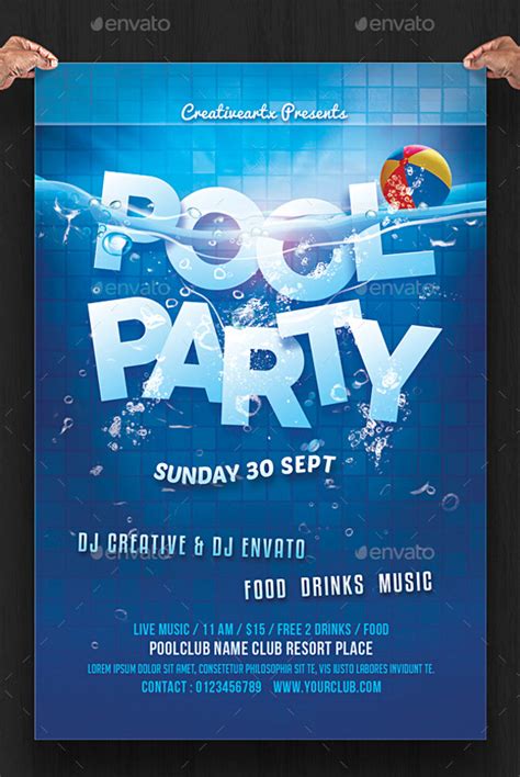 FREE 17+ Pool Party Flyer Designs in PSD | AI