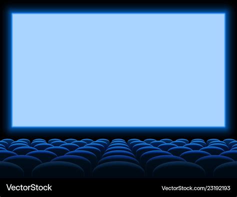 Movie cinema screen background template Royalty Free Vector