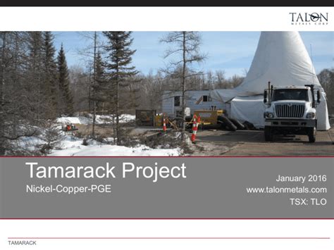 Tamarack Project - Talon Metals Corp