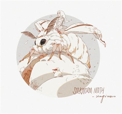 My Silkworm Moth, Xi Zhang on ArtStation at https://www.artstation.com/artwork/Dx5ydy | Moth art ...