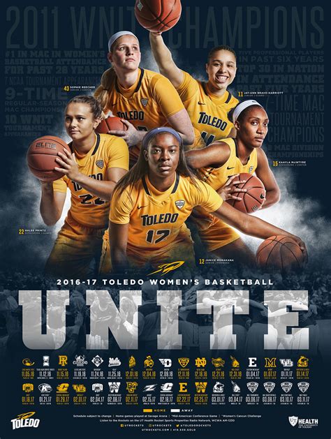 2016-17 Toledo Women's Basketball Poster on Behance