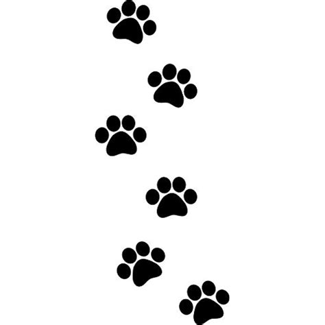 Crazydecals Dog Paw Prints Vinyl Decal Sticker Car Window Bumper Wall Decor- 6" Tall Gloss Black ...