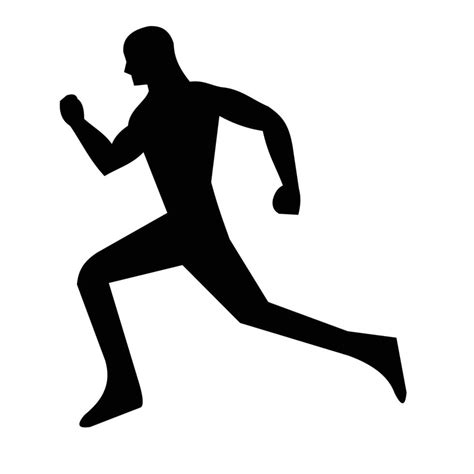 man running silhouette 6233388 Vector Art at Vecteezy