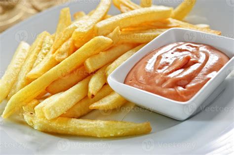 French fries with ketchup. 10704066 Stock Photo at Vecteezy