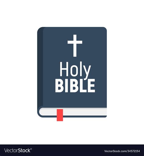 Holy bible logo icon church isolated Royalty Free Vector