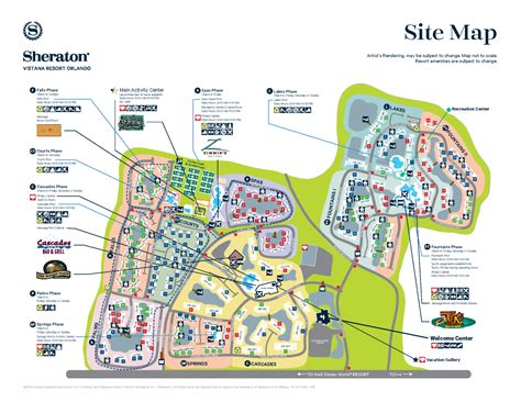 Sheraton Vistana Resort Resort Map | Disney! In 2019 | Orlando - Florida Resorts Map - Printable ...