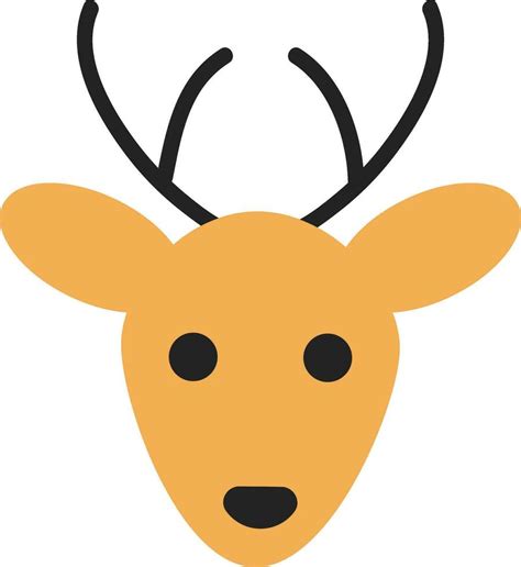 Christmas deer face vector. 25325785 Vector Art at Vecteezy